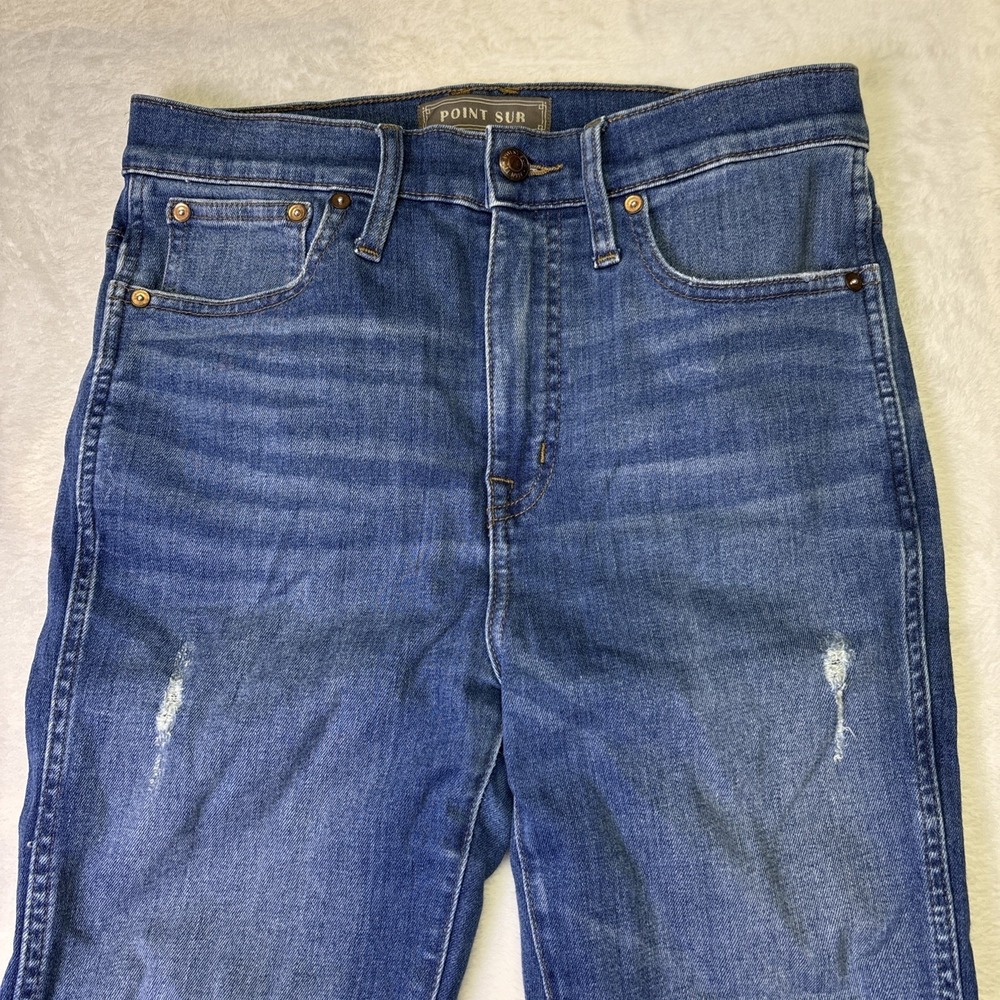 Point Sur Denim Skinny 10" Hightower Straight Women Size 28 Blue Jeans 5-Pocket
